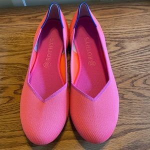 NWOT 🔥 | Rothy’s Tropical Pink Flats | Discontinued Color